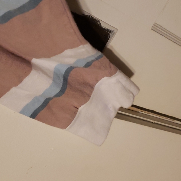 M Obey Rebel Rose Striped Long Sleeve T-Shirt. - Picture 6 of 8